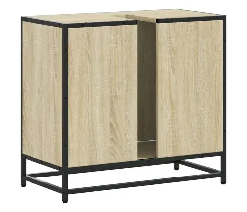 Vannasistabas Skapītis, Ozola, 65X33X60 Cm, Inženierijas Koks Vidaxl