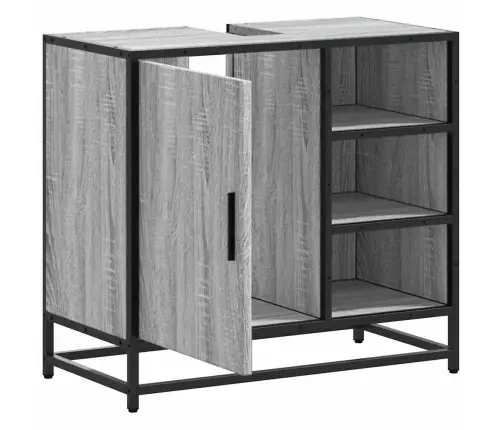 Vonios Kambario Spintelė, Pilka, 65X33X60 cm Mediena