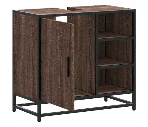 Vonios Kambario Spintelė, Ruda, 65X33X60 cm Mediena Vonios Kambario Spintelė, Ruda, 65X33X60 cm Mediena