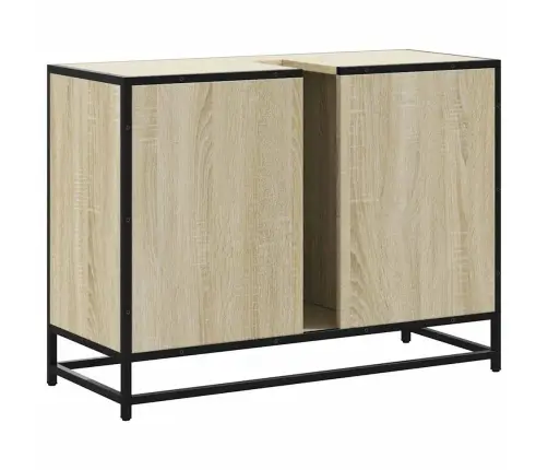 Izlietnes Skapītis, Ozola, 80X33X60 Cm, Inženierijas Koks Vidaxl Izlietnes Skapītis, Ozola, 80X33X60 Cm, Inženierijas Koks Vidaxl