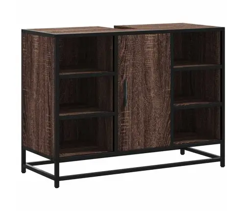 Izlietnes Skapītis, Ozola, 80X33X60 Cm, Inženierijas Koks Vidaxl Izlietnes Skapītis, Ozola, 80X33X60 Cm, Inženierijas Koks Vidaxl