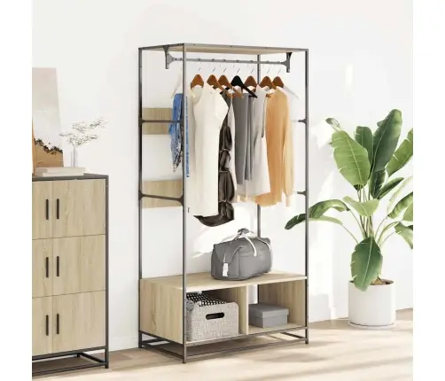 Skapis, 90X50X180 Cm, Ozolkoka Krāsā, Inženierijas Koks Vidaxl