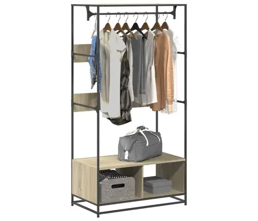 Skapis, 90X50X180 Cm, Ozolkoka Krāsā, Inženierijas Koks Vidaxl