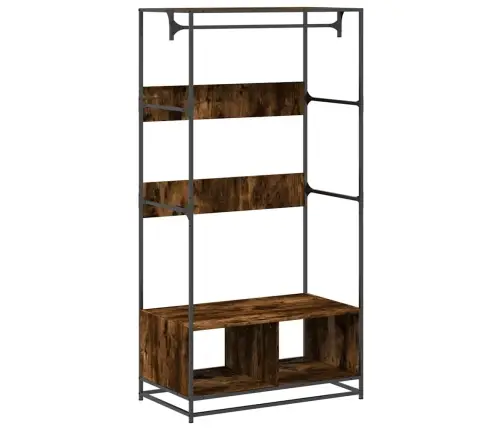 Drēbju Skapis, Ozolkoka Krāsa, 90X50X180 Cm, Inženierijas Koks Vidaxl