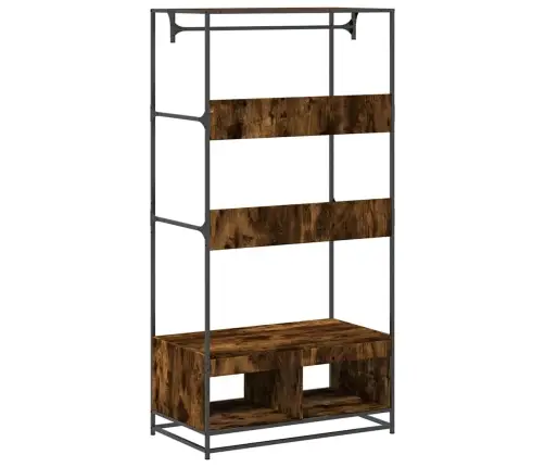 Drēbju Skapis, Ozolkoka Krāsa, 90X50X180 Cm, Inženierijas Koks Vidaxl