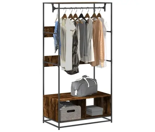 Drēbju Skapis, Ozolkoka Krāsa, 90X50X180 Cm, Inženierijas Koks Vidaxl