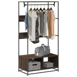 Drēbju Skapis, Ozolkoka Krāsa, 90X50X180 Cm, Inženierijas Koks Vidaxl