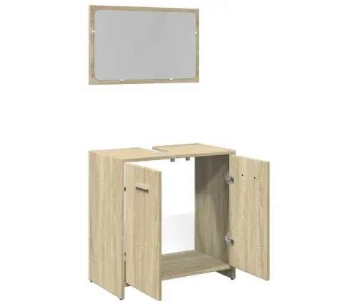 2-Daļīgs Vannasistabas Mēbeļu Komplekts, Inženierijas Koks Vidaxl