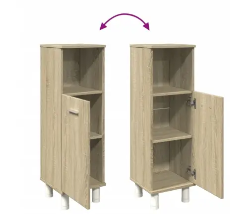 Vannitoakapp, Sonoma Tamm, 30,5X30X95 cm Tehispuit Vannitoakapp, Sonoma Tamm, 30,5X30X95 cm Tehispuit