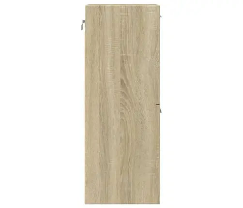 Vannasistabas Skapītis, Ozolkoka, 30X30X80 Cm, Skaidu Plāksne Vidaxl