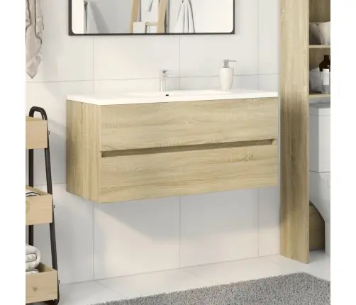 Vannitoa Valamukapp, Sonoma Tamm, 100 X 38,5 X 45 Cm Tehispuit Vannitoa Valamukapp, Sonoma Tamm, 100 X 38,5 X 45 Cm Tehispuit