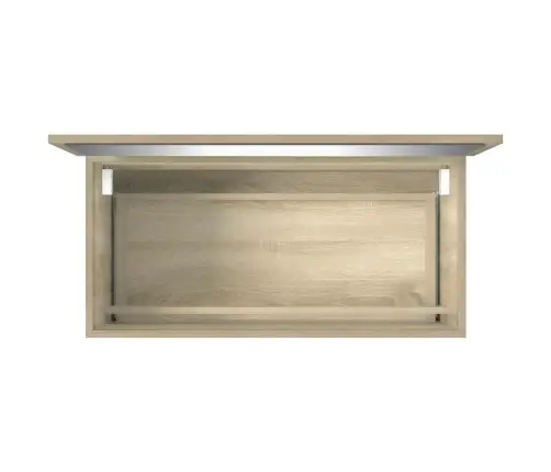 Vannasistabas Skapis Ar Spoguli, Sonomas Ozols, 80X38,5X45 Cm Vidaxl