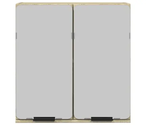 Vannasistabas Skapītis Ar Spoguli, Ozola Krāsa, 64,5X20X66,5 Cm Vidaxl