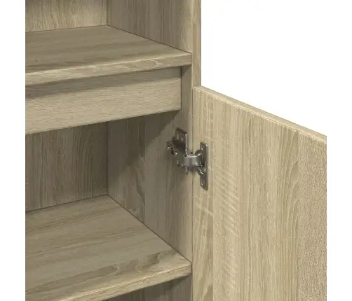 Vannasistabas Skapis, Ozola, 30X30X190 Cm, Inženierijas Koks Vidaxl