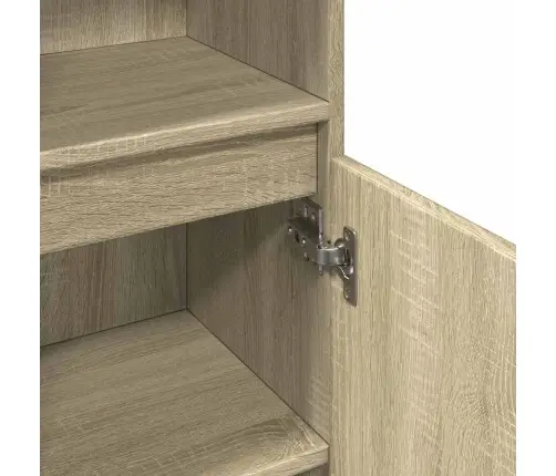 Vannasistabas Skapītis, Ozola, 30X30X100 Cm, Inženierijas Koks Vidaxl