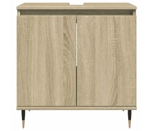 Vannasistabas Skapītis, Ozola, 58X33X60 Cm, Inženierijas Koks Vidaxl