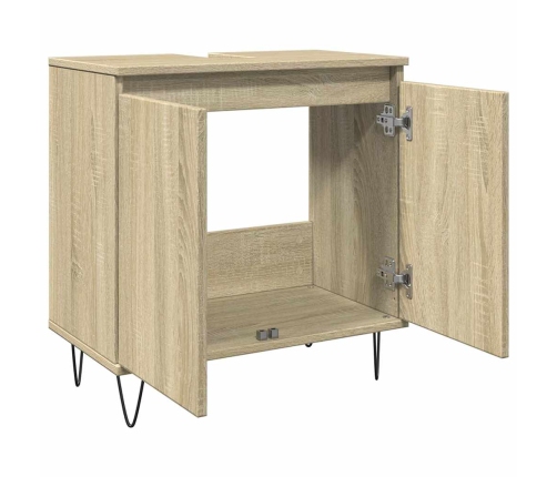 Vannitoakapp, Sonoma Tamm, 58 X 33 X 60 cm Tehispuit