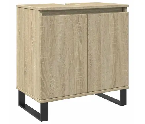 Vonios Kambario Spintelė, Ąžuolo, 58X33X60cm Apdirbta Mediena