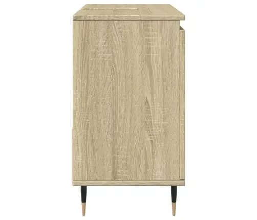 Vannasistabas Skapītis, Ozola, 65X33X60 Cm, Inženierijas Koks Vidaxl