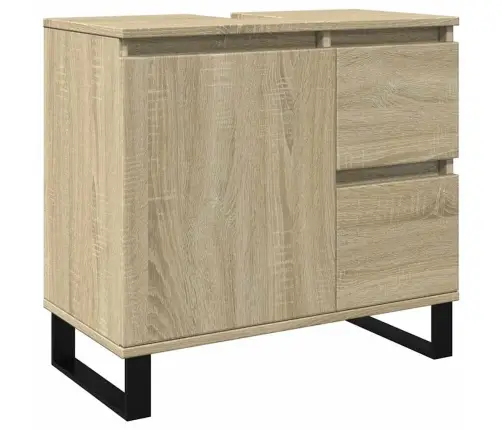 Vannasistabas Skapītis, Ozola, 65X33X60 Cm, Inženierijas Koks Vidaxl Vannasistabas Skapītis, Ozola, 65X33X60 Cm, Inženierijas Koks Vidaxl