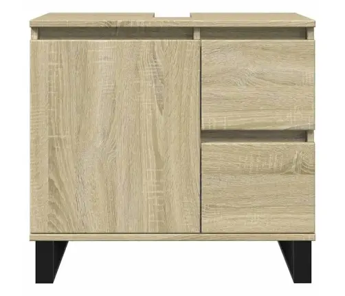 Vannasistabas Skapītis, Ozola, 65X33X60 Cm, Inženierijas Koks Vidaxl Vannasistabas Skapītis, Ozola, 65X33X60 Cm, Inženierijas Koks Vidaxl