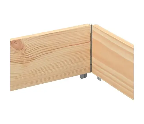 Palešu Apmales, 3 Gab., 150X100 Cm, Priedes Masīvkoks Vidaxl