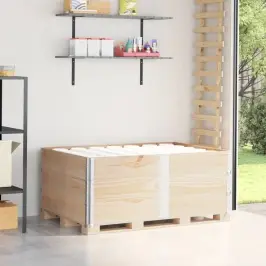 Palešu Apmales, 3 Gab., 150X100 Cm, Priedes Masīvkoks Vidaxl