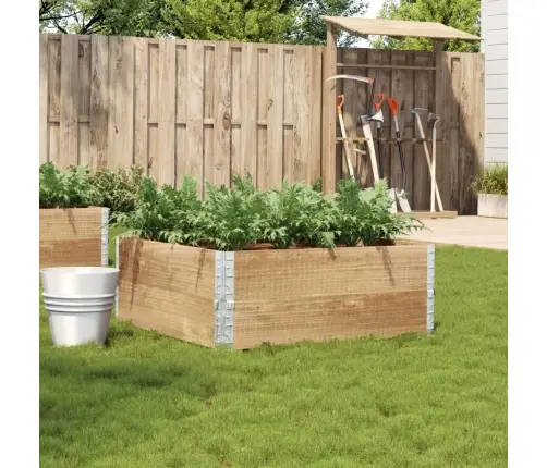 Dārza Puķu Kaste, 100X100 Cm, Priedes Masīvkoks Vidaxl