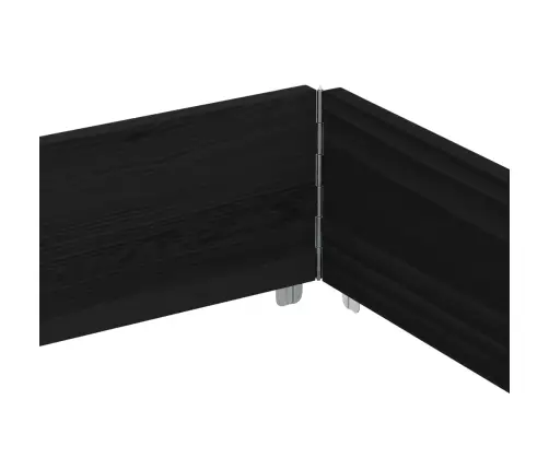 Dārza Puķu Kaste, Melna, 150X100 Cm, Priedes Masīvkoks Vidaxl