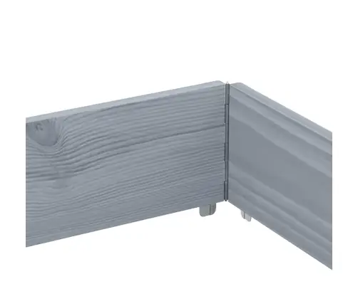 Sodo Lovelis, Pilkas, 150X100cm Pušies Medienos Masyvas