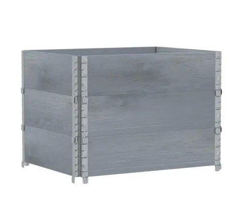 Sodo Lovelis, Pilkas, 80X60cm Pušies Medienos Masyvas