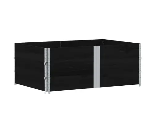 Sodo Lovelis, Juodas, 150X100cm Pušies Medienos Masyvas