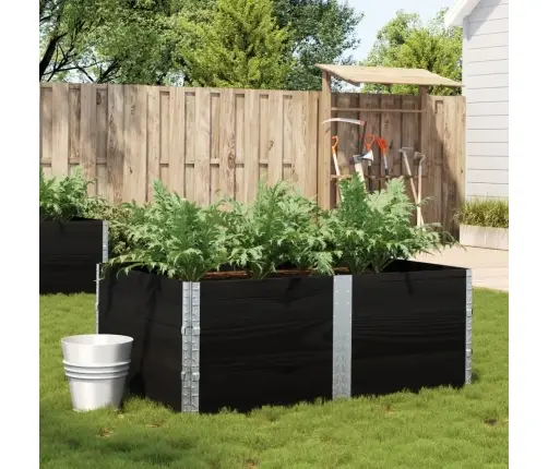 Sodo Lovelis, Juodas, 150X100cm Pušies Medienos Masyvas