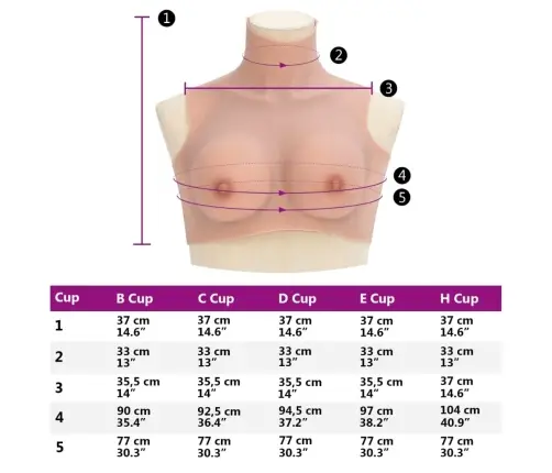 Krūšu Plāksne, Silikons, B Kausiņš, Dabīga Krāsa Vidaxl