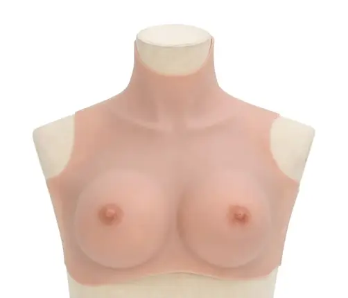 Silikoninė Krūtinė, Natūralios Spalvos, D Dydžio Kaušeliai