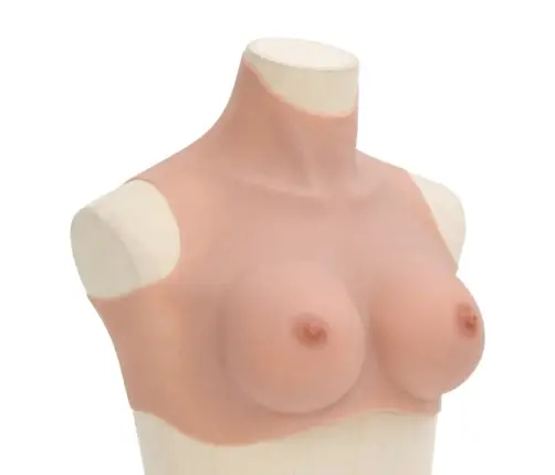 Silikoninė Krūtinė, Natūralios Spalvos, D Dydžio Kaušeliai