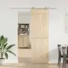 Bīdāmo Durvju Sistēma, 200 Cm, Nerūsējošs Tērauds Vidaxl