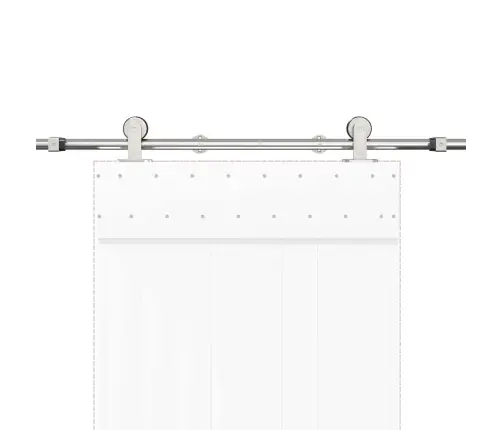 Bīdāmo Durvju Sistēma, 183 Cm, Nerūsējošs Tērauds Vidaxl