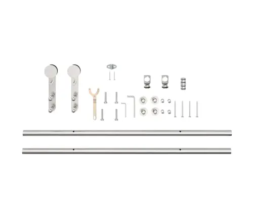 Bīdāmo Durvju Sistēma, 183 Cm, Nerūsējošs Tērauds Vidaxl