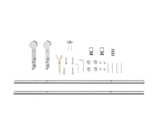 Bīdāmo Durvju Sistēma, 200 Cm, Nerūsējošs Tērauds Vidaxl