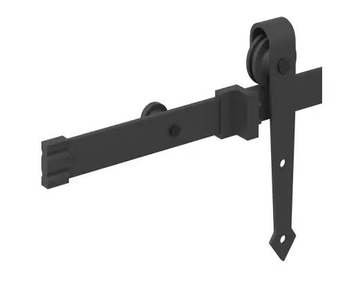 Bīdāmo Durvju Sistēma, 152,5 Cm, Melns Tērauds Vidaxl