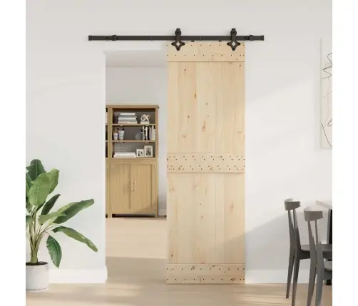 Stumdomų Durų Įrangos Rinkinys, Juodos Sp., 152,5cm Plienas