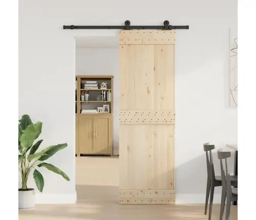 Bīdāmo Durvju Sistēma, 152,5 Cm, Melns Tērauds Vidaxl