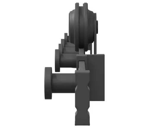 Bīdāmo Durvju Sistēma, 152,5 Cm, Melns Tērauds Vidaxl