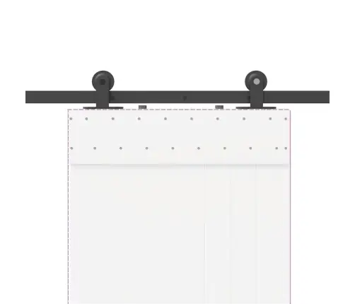 Bīdāmo Durvju Sistēma, 152,5 Cm, Melns Tērauds Vidaxl