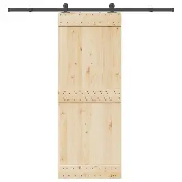 Bīdāmo Durvju Sistēma, 213,5 Cm, Melns Tērauds Vidaxl