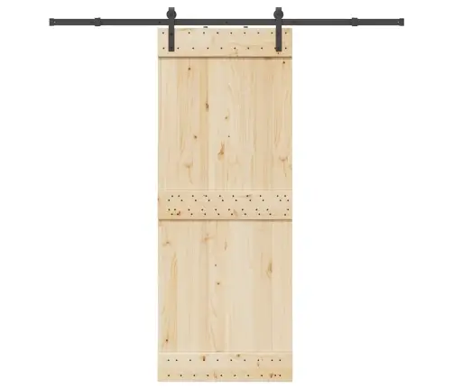 Stumdomų Durų Įrangos Rinkinys, Juodos Sp., 213,5cm Plienas