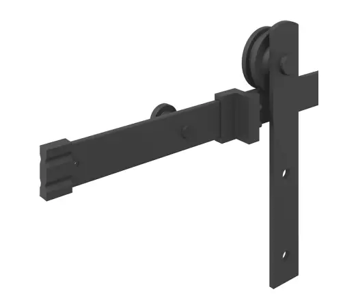 Bīdāmo Durvju Sistēma, 200 Cm, Melns Tērauds Vidaxl