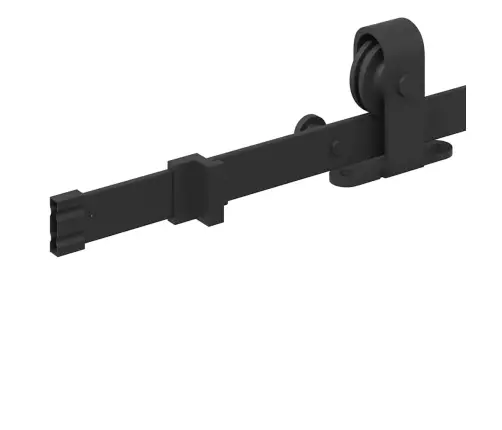 Bīdāmo Durvju Sistēma, 213 Cm, Melns Tērauds Vidaxl