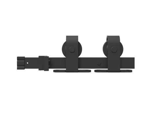 Bīdāmo Durvju Sistēma, 213 Cm, Melns Tērauds Vidaxl